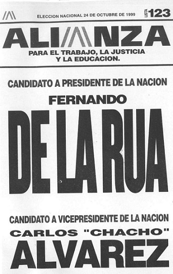 Boleta electoral de la Alianza Para el Trabajo, la Justicia y la Educación.