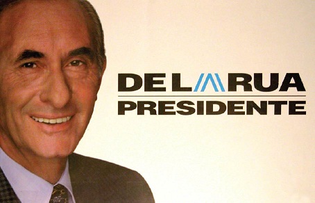 Afiche de la campaña presidencial de De la Rúa 