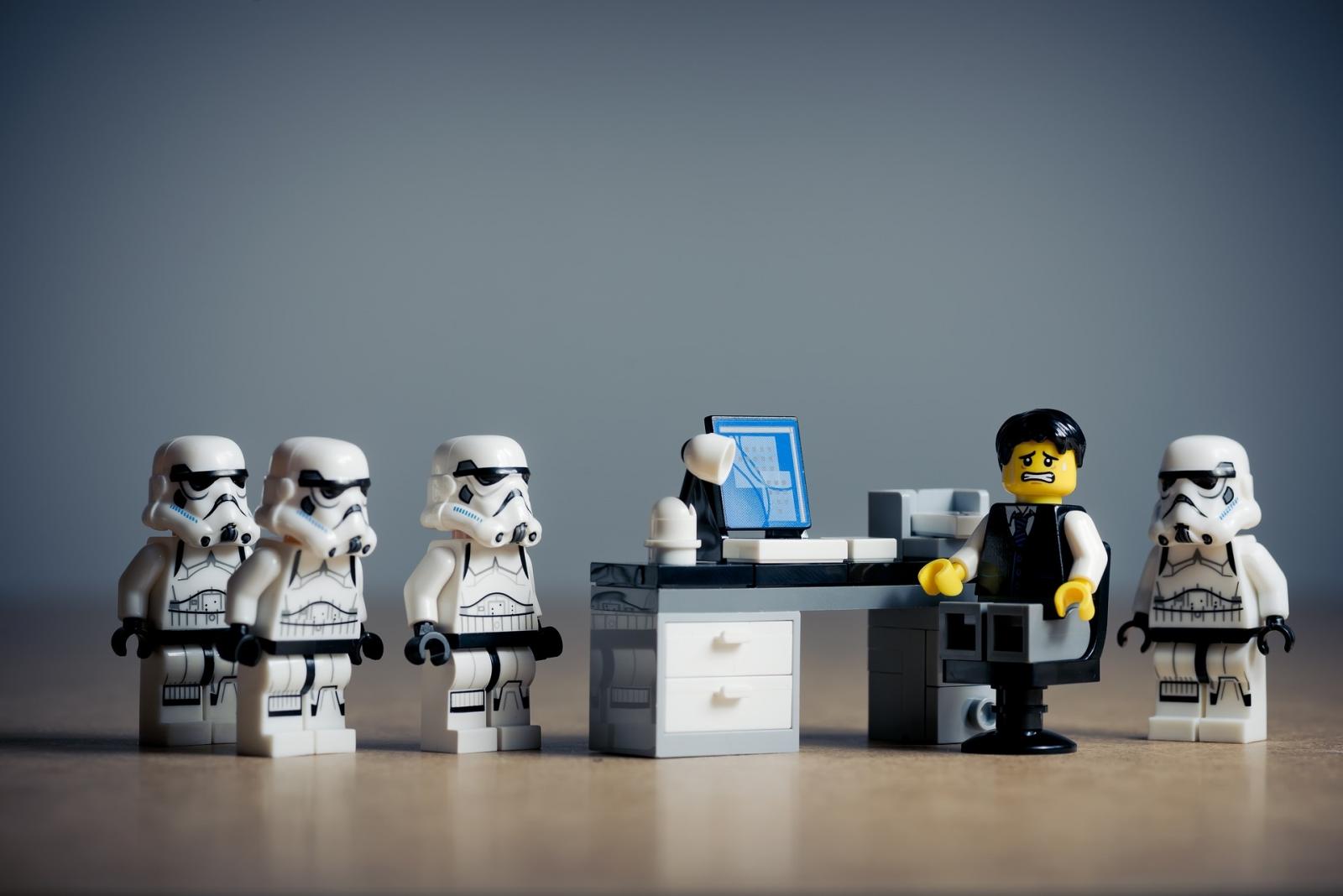 Personajes de La guerra de las galaxias hechos en Lego