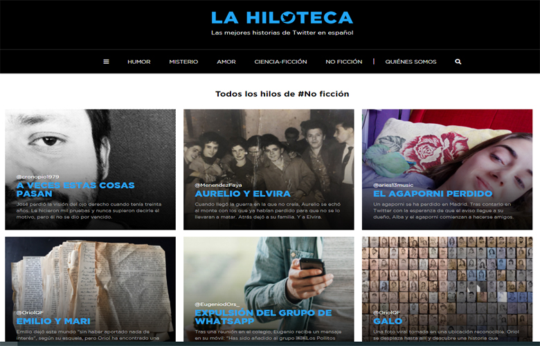 Web de La Hiloteca
