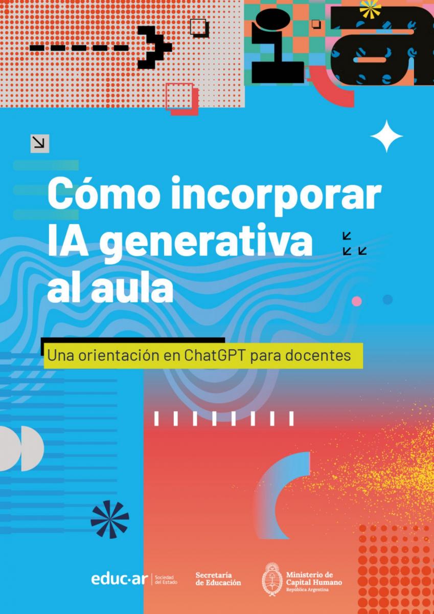 Portada del manual «Cómo incorporar IA generativa al aula».