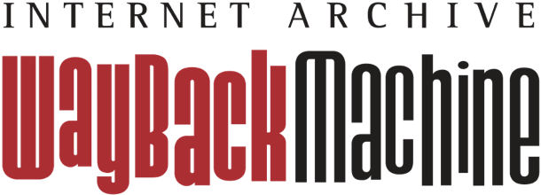 La imagen muestra el logo del archivo de Internet llamado Wayback machine.
