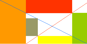 Varios rectángulos de colores.