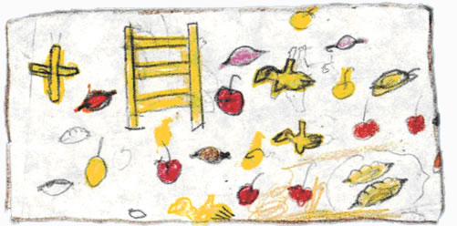 Dibujo a color hecho por niños de la escuela N.º 272 de Humahuaca.